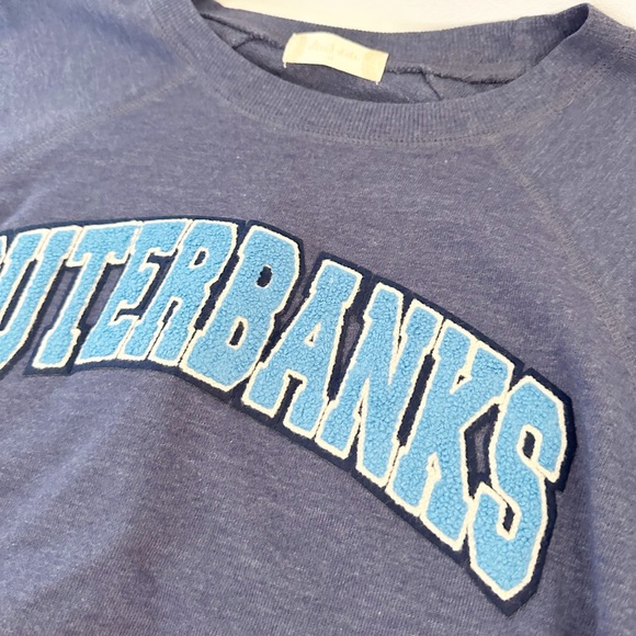 NEW Altar’d State OUTERBANKS Heathered Blue Pullover Sweatshirt Medium - Picture 5 of 7